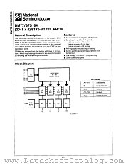 DM87S184V datasheet pdf National Semiconductor