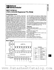 DM87SR181N datasheet pdf National Semiconductor