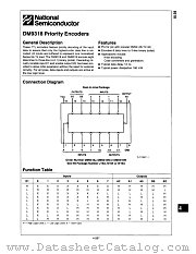 DM9318N datasheet pdf National Semiconductor
