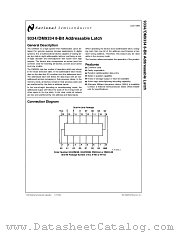 DM9334W_883 datasheet pdf National Semiconductor