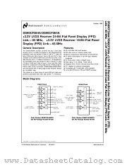 DS90CF384AMDC datasheet pdf National Semiconductor