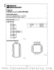 F100118 datasheet pdf National Semiconductor