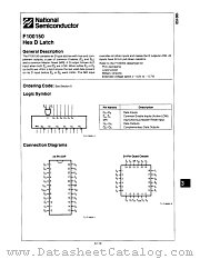F100150 datasheet pdf National Semiconductor