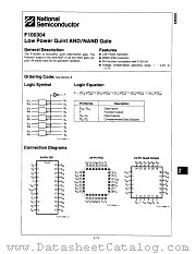 F100304 datasheet pdf National Semiconductor