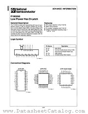 F100350 datasheet pdf National Semiconductor