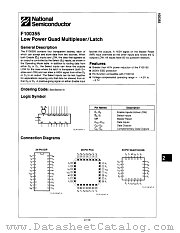 F100355 datasheet pdf National Semiconductor