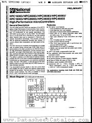 HPC16003XXX_V30 datasheet pdf National Semiconductor