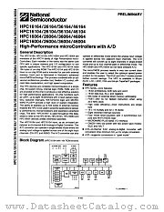 HPC46104XXX_T30 datasheet pdf National Semiconductor