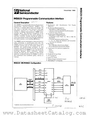 INS8251N datasheet pdf National Semiconductor
