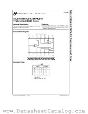 JM38510_30005SD datasheet pdf National Semiconductor