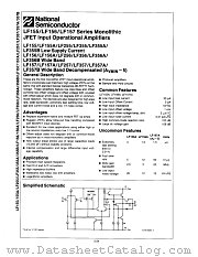 LF357J datasheet pdf National Semiconductor