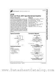 LF442MWC datasheet pdf National Semiconductor
