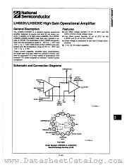 LH0020G datasheet pdf National Semiconductor