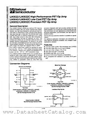 LH0052D datasheet pdf National Semiconductor