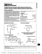 LH0070-1H datasheet pdf National Semiconductor