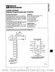 LH0086D datasheet pdf National Semiconductor