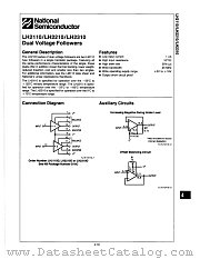 LH2310D datasheet pdf National Semiconductor
