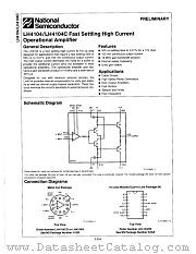 LH4104CN datasheet pdf National Semiconductor
