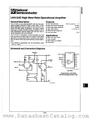 LH4124CN datasheet pdf National Semiconductor