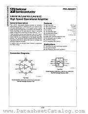 LH4161J datasheet pdf National Semiconductor