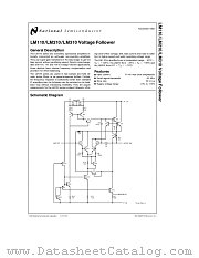 LM110N datasheet pdf National Semiconductor