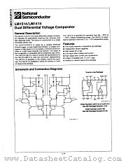 LM1414N datasheet pdf National Semiconductor