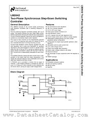 LM2642EVAL datasheet pdf National Semiconductor