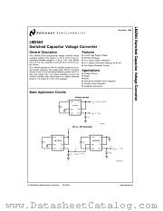 LM2664MDC datasheet pdf National Semiconductor