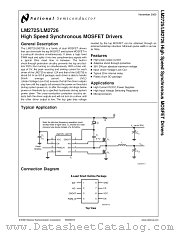 LM2725MWC datasheet pdf National Semiconductor