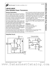 LM395P datasheet pdf National Semiconductor