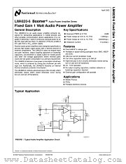 LM4820-6.0MDC datasheet pdf National Semiconductor