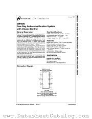 LM4830MX datasheet pdf National Semiconductor