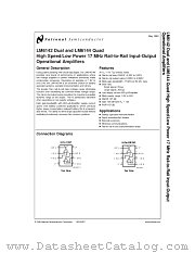 LM6142MWC datasheet pdf National Semiconductor