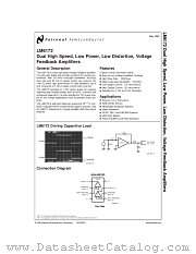 LM6172AMJ-QMLV datasheet pdf National Semiconductor