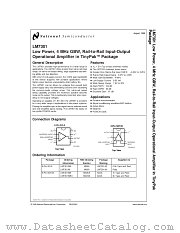 LM7301MWC datasheet pdf National Semiconductor