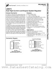 LM9073SX datasheet pdf National Semiconductor