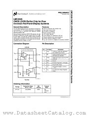 LMC2626IMX datasheet pdf National Semiconductor