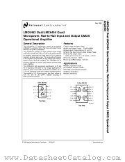 LMC6462BMWC datasheet pdf National Semiconductor