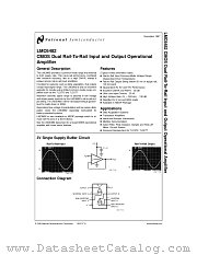 LMC6482MWC datasheet pdf National Semiconductor