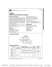 LMC662MWC datasheet pdf National Semiconductor