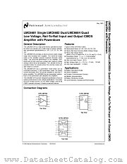 LMC6681BIMX datasheet pdf National Semiconductor