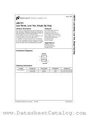 LMV751MWC datasheet pdf National Semiconductor