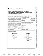 LMV921EVAL datasheet pdf National Semiconductor