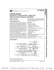 LMX2350SLB datasheet pdf National Semiconductor