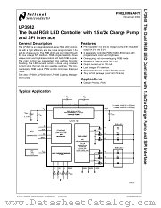 LP3942YQX datasheet pdf National Semiconductor