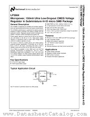 LP3984I-1.5MDC datasheet pdf National Semiconductor