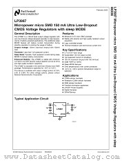 LP3987IBP-2.85 datasheet pdf National Semiconductor