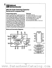 MF6CJ-100 datasheet pdf National Semiconductor