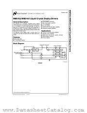 MM5452MWC datasheet pdf National Semiconductor