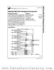 MM54C85J_883 datasheet pdf National Semiconductor